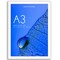 Americanflat A2 A3 A4 A5 Poster Frame - Picture Frame to Display Posters - Ideal for Documents and Artwork - Plexiglass Cover - Adjustable Hanging Hardware - Includes Easel
